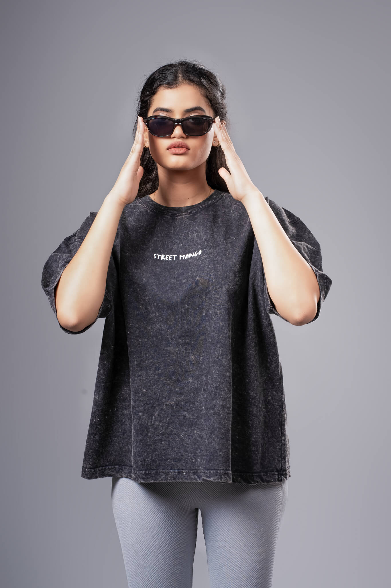 ROOKLY ACID WASH OVERSIZED TEE