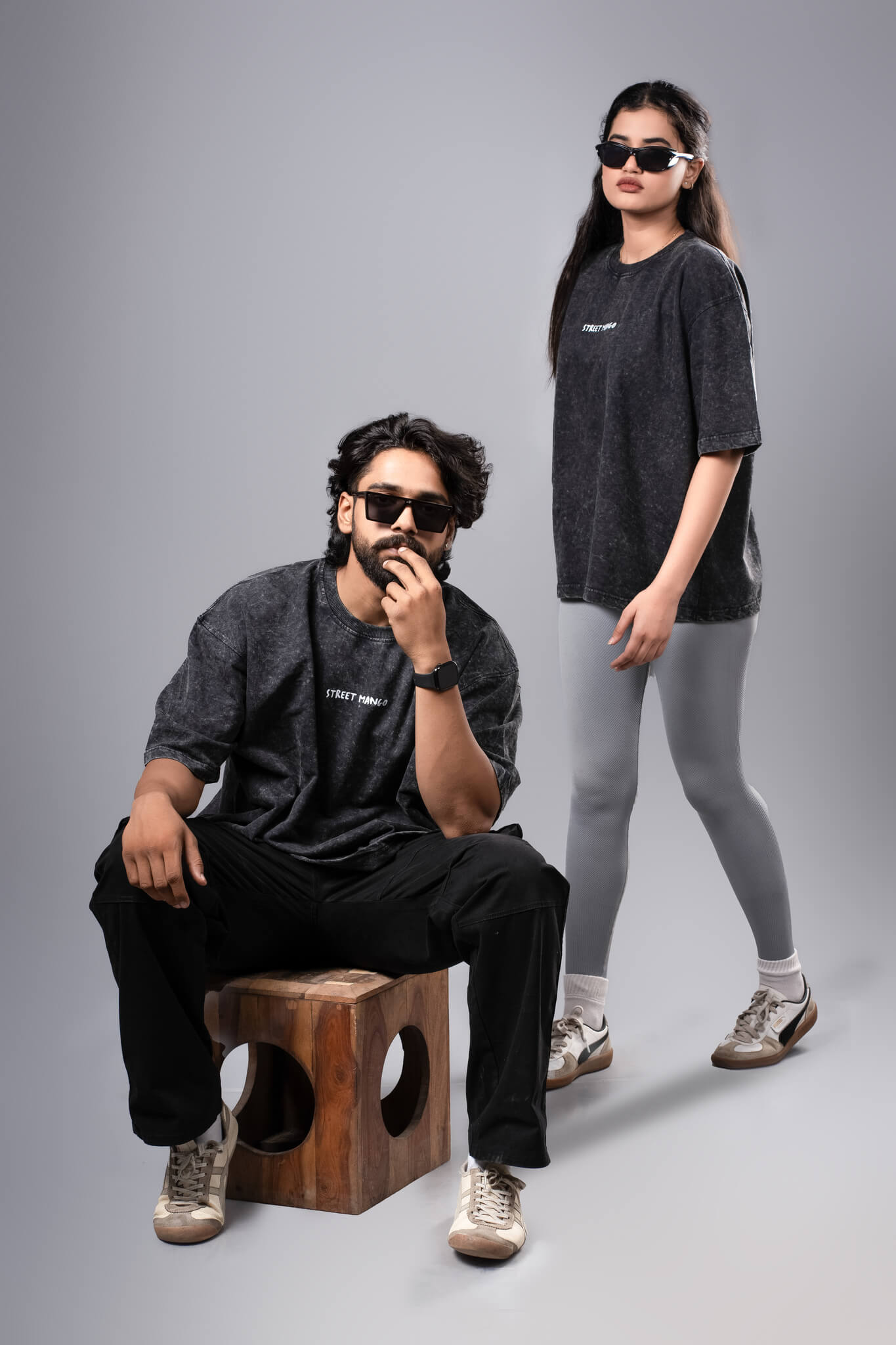 ROOKLY ACID WASH OVERSIZED TEE