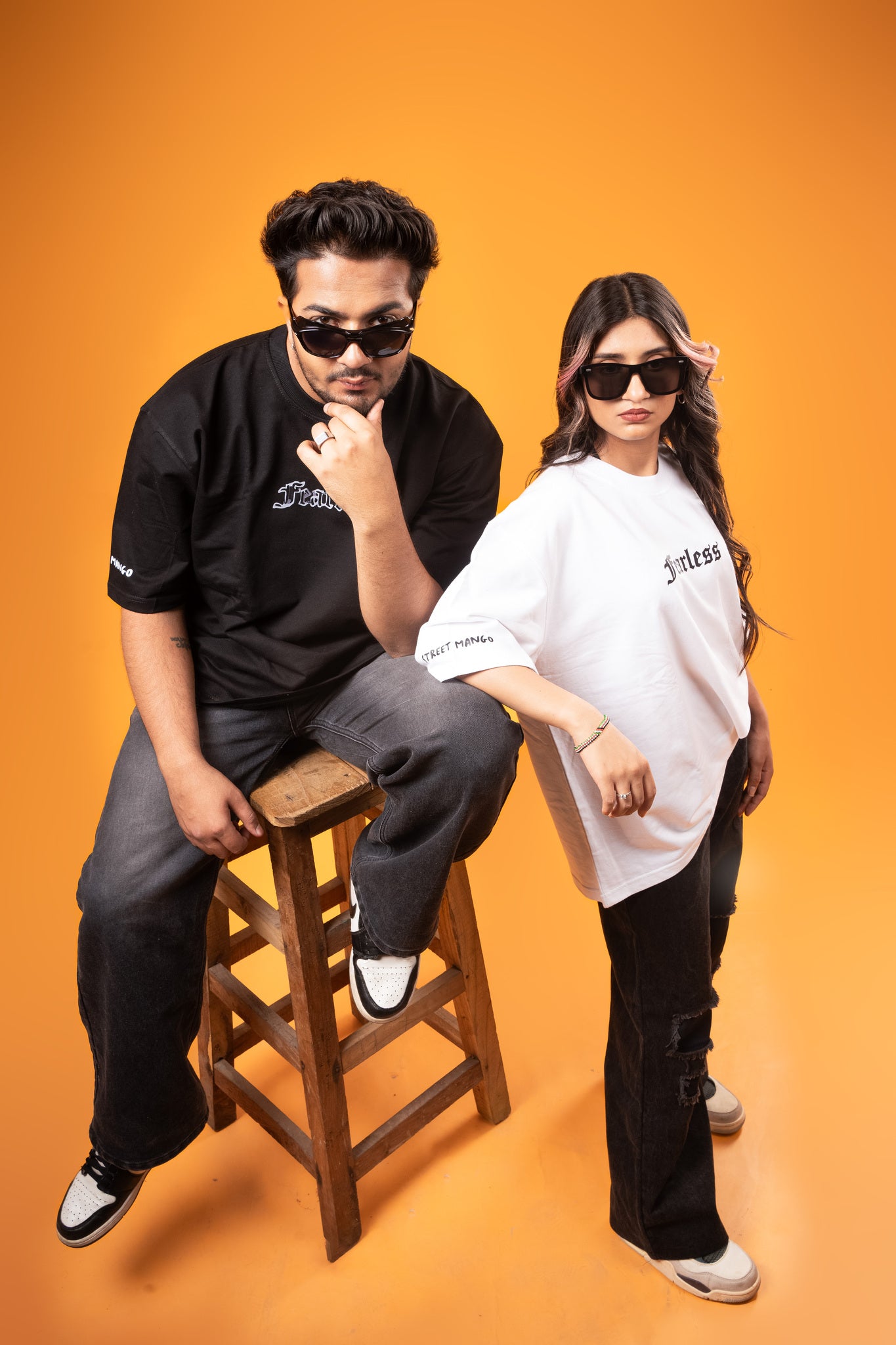 ANUBIC FEARLESS OVERSIZED TEE