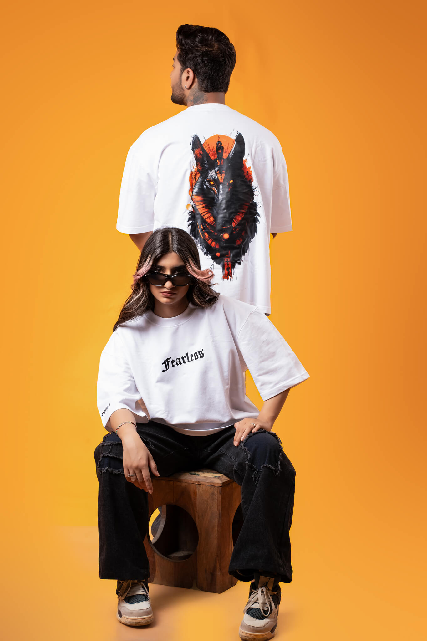 ANUBIC FEARLESS OVERSIZED TEE